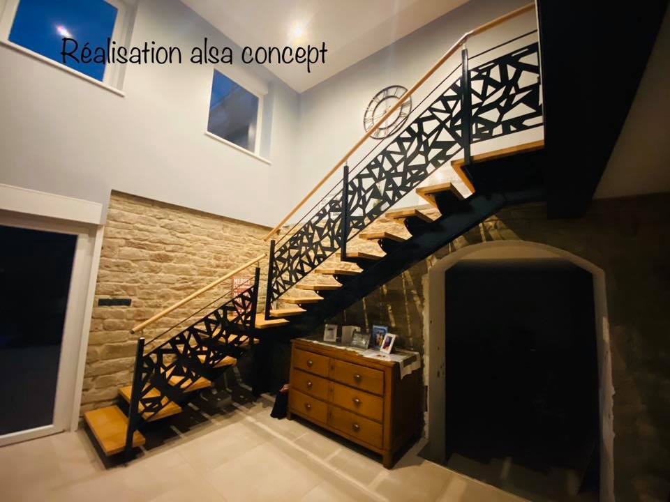 escalier design à Haguenau